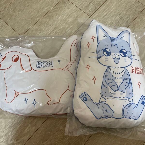 ところにより犬や猫が降るでしょう クッション2つ