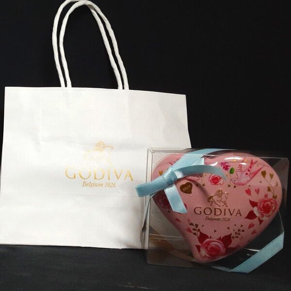 袋付き♪ GODIVA ブーケ ド ゴディバ G キューブ アソートメント ミニハート缶