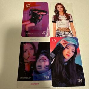 ITZY ユナ プラスチック製トレカ4枚