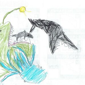 【子供の絵①】海の生物 原画