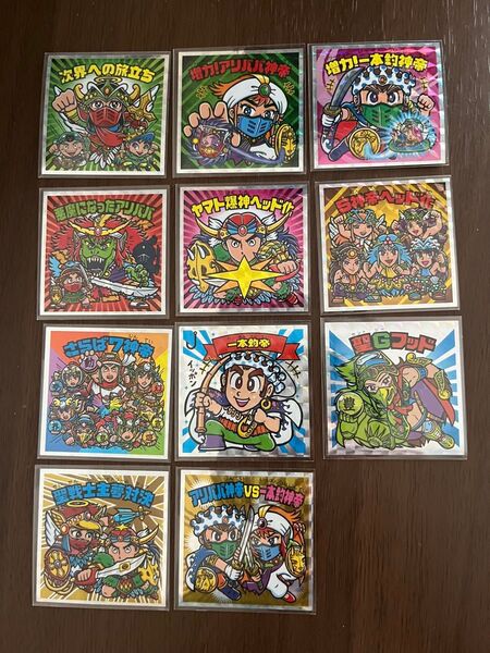 ビックリマン 神帝外伝 増力一本釣神帝 5神帝ヘッド化 さらば7神帝 聖戦士主夢対決 アリババ神帝 VS 一本釣神帝 11種