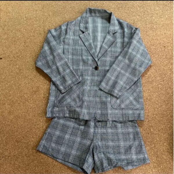 セットアップ ジャケット ショートパンツ チェック柄 クーポン 韓国 ZARA H&M