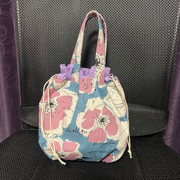 ミニ巾着トートバッグハンドメイド