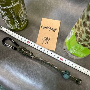 ペットボトルホルダー ドリンクボトルホルダー パラコード製ハンドメイド