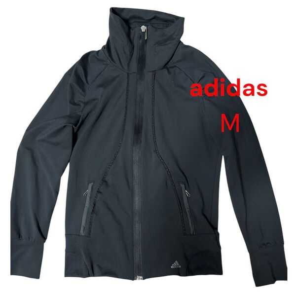 adidas M ハイネックジャケット ブラック クライマクール 半額以下 可愛い おしゃれ お出かけ ピラティス