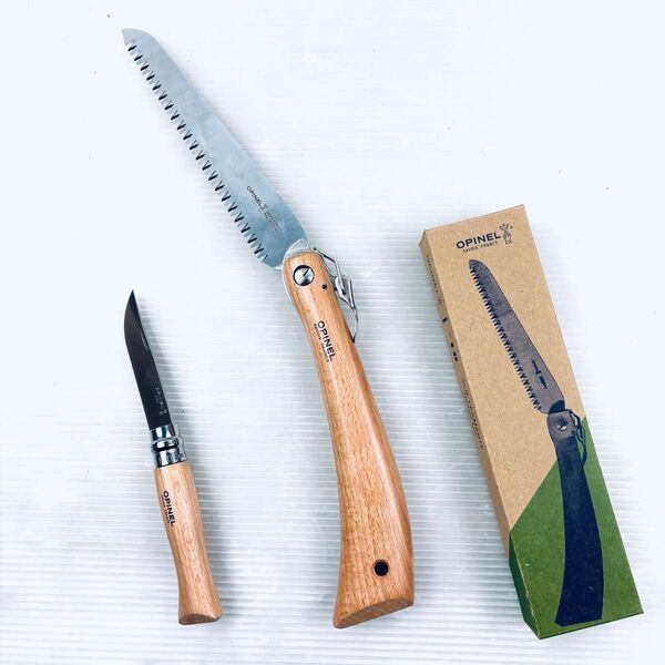 【未使用品】OPINEL オピネル フォールディングノコギリ ステンレスナイフ セット