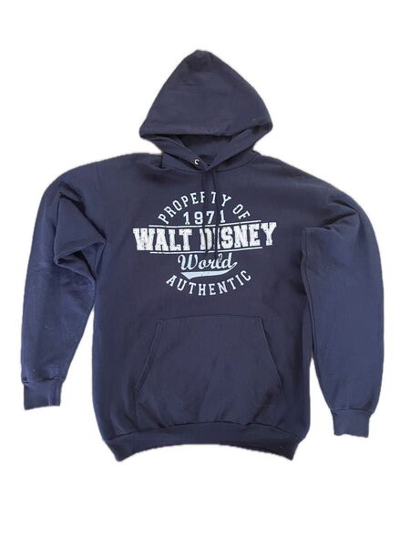 古着WALT DISNEY World パーカー ネイビー Lsize ディズニー