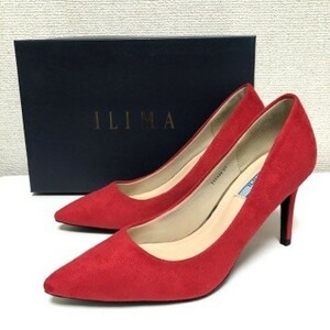 * prompt decision * free shipping * put on . equipped * new goods EVOL ILIMA suede po Inte do plain pumps 23cm red red 