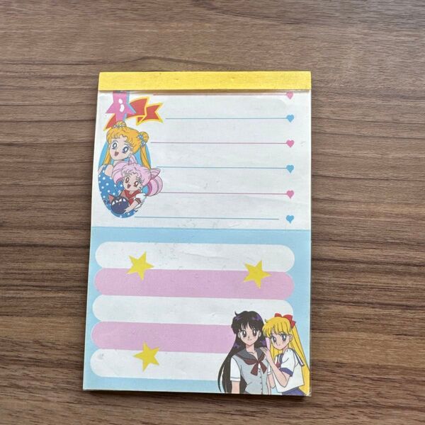 セーラームーン メモ帳 レトロ レア 文房具 メモ 手紙 ミニ 便箋 アニメ グッズ