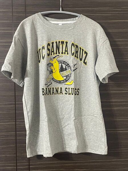 UC SANTA CRUZ BANANA SLUGS Tシャツ パルプフィクション トラボルタ グレー Lサイズ