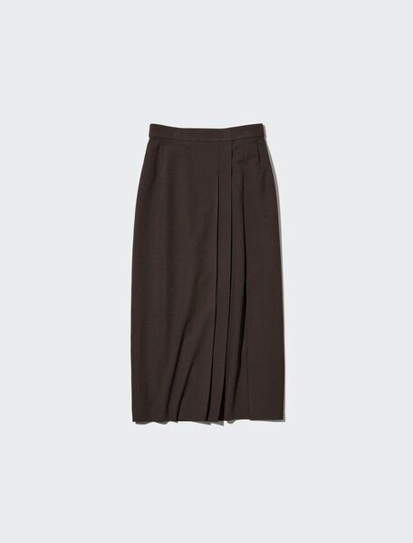 UNIQLO ユニクロ サイドプリーツナロースカート (丈標準) スカート