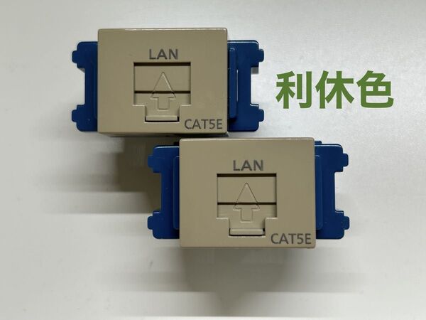 Panasonic NR3160G 情報モジュラジャック CAT5E LANコンセント 利休色 パナソニック 2個