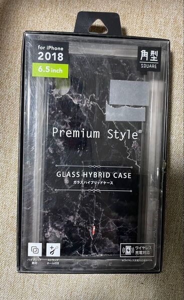 iPhone 6.5inch ケース 未使用品 GLASS HYBRID CASE