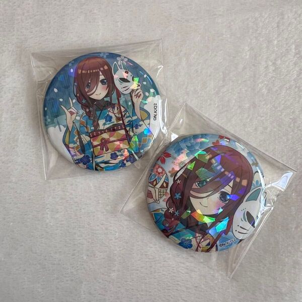五等分の花嫁 中野三玖 三玖 和遊び 缶バッジ