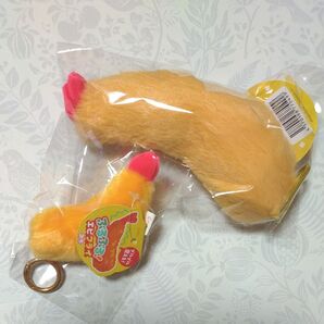未使用品【ぷきゅ&ぶるぶる!ふわふわエビフライ】【ぶるぶる!エビフライ ぷち】大小 2点セット
