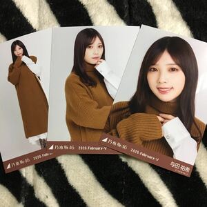 与田祐希 【タートルネック】3種 3枚 乃木坂46 コンプ 会場 生写真 ナゴヤドーム 即決 8th YEAR BIRTHDAY LIVE バスラ