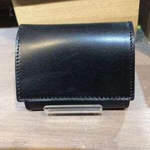 栃木レザー『新品未使用』【牛革】(本革)三つ折りミニ財布