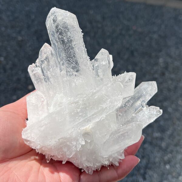 水晶クラスター 置物 663g 浄化用
