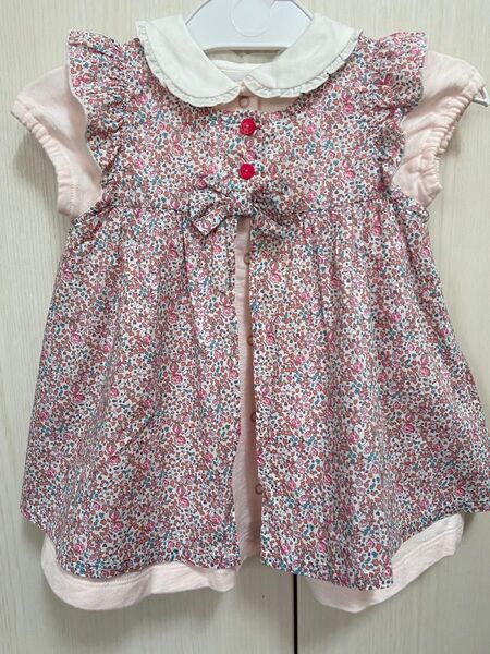 お値下げ!BeBeベビー服 ワンピース 女の子 Sサイズ 美品