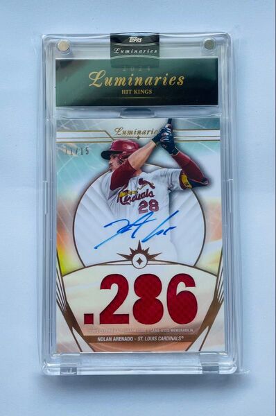 【15シリ】2024 Topps Luminaries アレナド 直書き 直筆サインカード