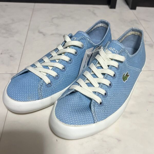 1点のみ【23cm】LACOSTE ラコステ スニーカー 水色