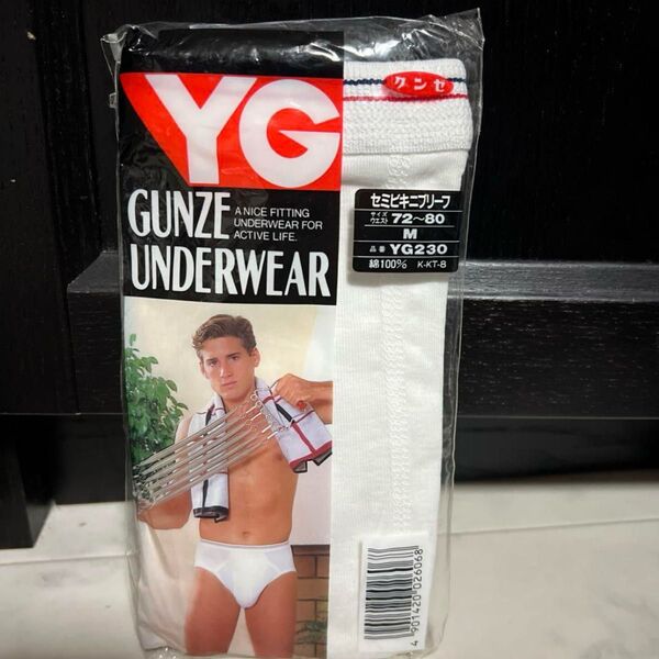 GUNZE UNDERWEAR YG セミビキニブリーフ Mサイズ レトロ