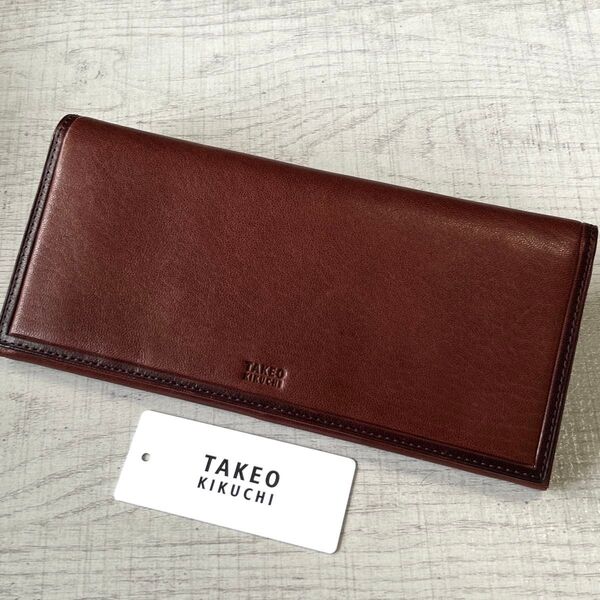 【展示品 未使用品】TAKEO KIKUCHI クロードシリーズ 長財布 羊皮 タケオキクチ 定価¥17600