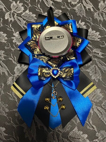 痛ロゼット 青×黒 No.129