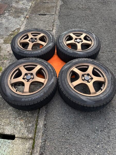 ①スタッドレスタイヤ 195/65R16 アルミホイールセット