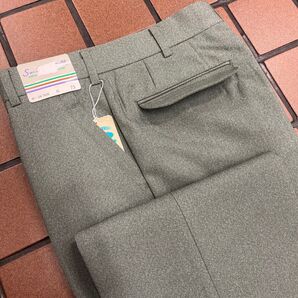 新品 73cm グリーン系 ノータック ゴルフパンツ カジュアルパンツ メンズスラックス ゴルフウェア GOLF 丸洗い◎