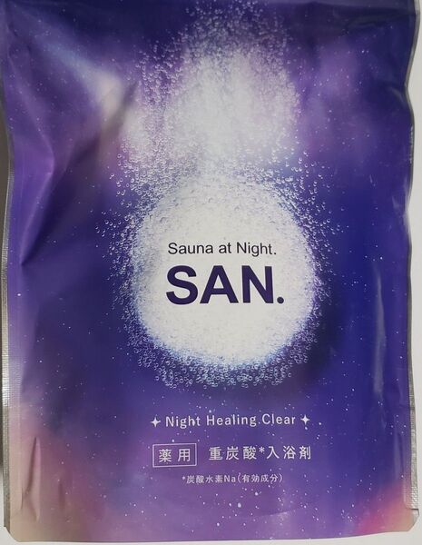 8錠 SAN. 無香 料 薬用 重 炭酸 入浴剤 Sauna at Night サン バス タブレット 無色 8包