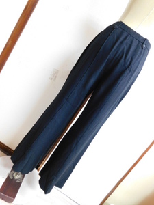 4 Italiya прекрасный товар чёрный ламе tuck брать . дизайн широкий брюки размер 9 номер быстрое решение женский 