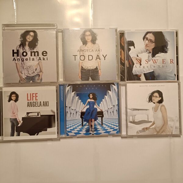 【まとめ売り6枚】 アンジェラアキ CD アルバムHome TODAY ANSWER LIFE WHITE BLUE