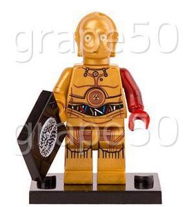 レゴ風★C-3PO（赤腕ver.）★フォースの覚醒：スターウォーズ★ミニフィギュア：レゴ互換・レゴカスタム