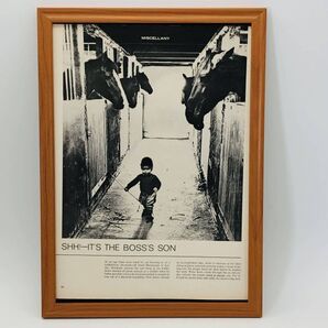 『 ボスの息子 』ビンテージ 広告 60年代 フレーム 付 ポスター 当時物 額付 LIFE 雑誌 アンティーク オリジナル