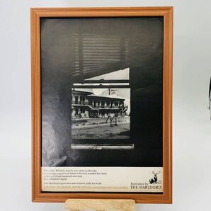 『 ハートフォード金融サービスグループ 』ビンテージ 広告 60年代 フレーム 付 ポスター 当時物 額付 LIFE 雑誌 アンティーク