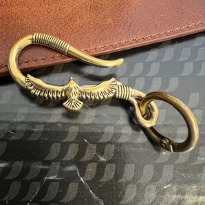 真鍮 イーグルウォレットフック フック キーホルダー カラビナ