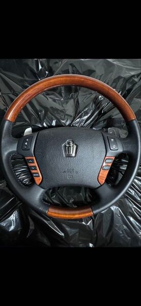 18マジェスタ 18クラウン 超激レア完全ワンオフ! パドルシフト取り付け加工ステアリング(ハンドルはマジェスタ新車外しのほぼ新品