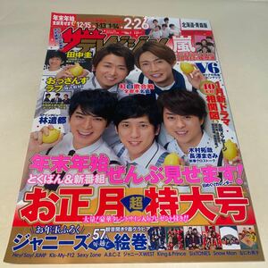 11 ザテレビジョン北海道・青森版2018年12月21.28日2019年1月4日合併号　嵐　ジャニーズ9組57名絵巻付録　田中圭