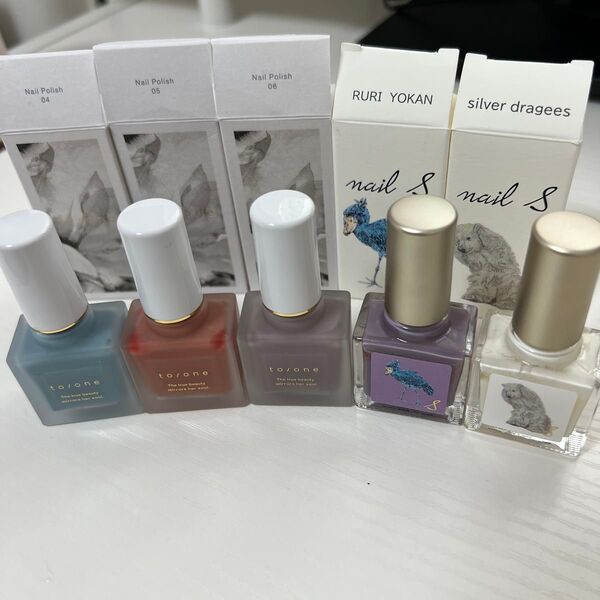 to/one、ネイルエス ネイルポリッシュ 5本セット