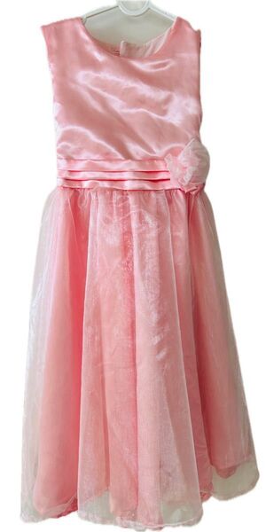 ドレス ハンドメイド ワンピース 発表会 キッズ フォーマルドレス ピンク レース 子供用
