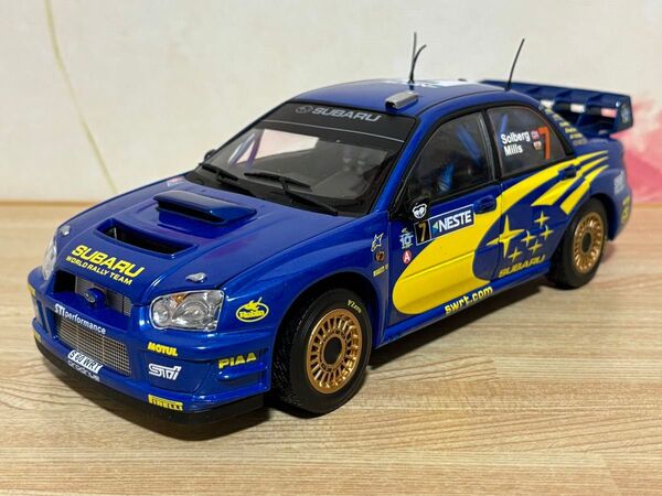 送料無料 1/18 スバル インプレッサ WRC 2003 ラリーカー ミニカー SUBARU IMPREZA RALLY CAR