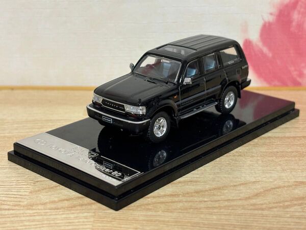 送料無料 1/64 トヨタ ランドクルーザー 80 ブラック ミニカー TOYOTA LAND CRUISER BLACK 旧車