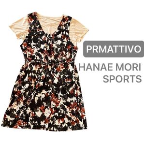 【美品】PRMATTIVO HANAE MORI SPORTS ハナエ モリ ノースリーブ ワンピース