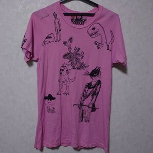 WORKSHOP DOODLES ピンク Tシャツ M USA