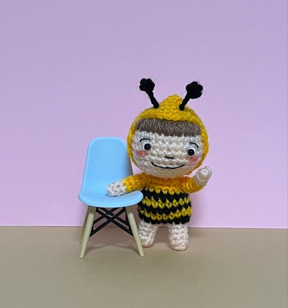 ミツバチ あみぐるみ