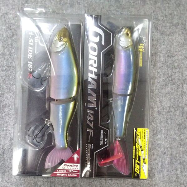 メガバスビッグベイト2個セット!! i-SLIDE 187 R F + GORHAM 147F