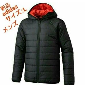 アディダスadidasアルミ素材仕様climastormダウン中綿軽量サイズL