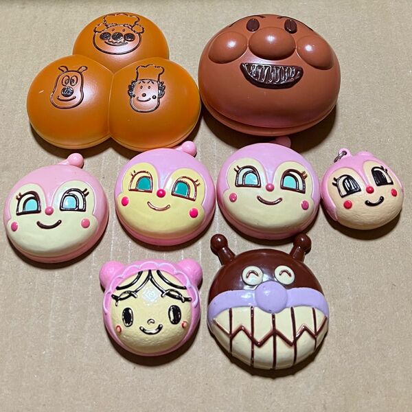 アンパンマン おままごと 8個セット 3色パン パン工場 カート 付属品
