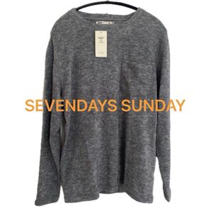 【タグ付き新品、未使用】SEVENDAYS SUNDAY メンズセーター M